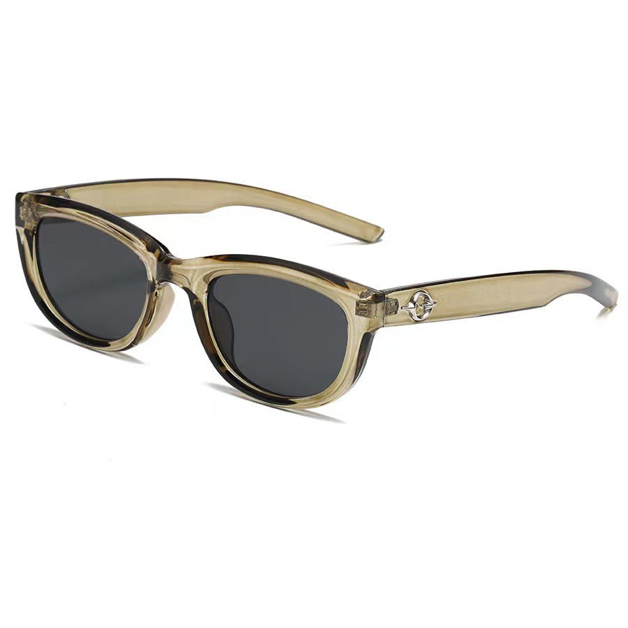 Dame moter Cat-Eye solbrille med robust ramme Skanto