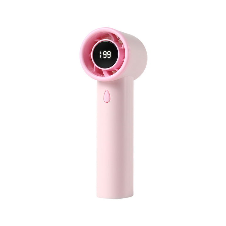 Kvinnelig bærbar mini vifte med LCD-skjerm Skanto