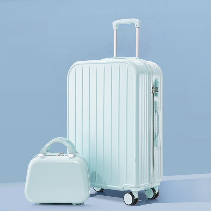 Unisex stilleggende rippled hard-shell koffert Skanto