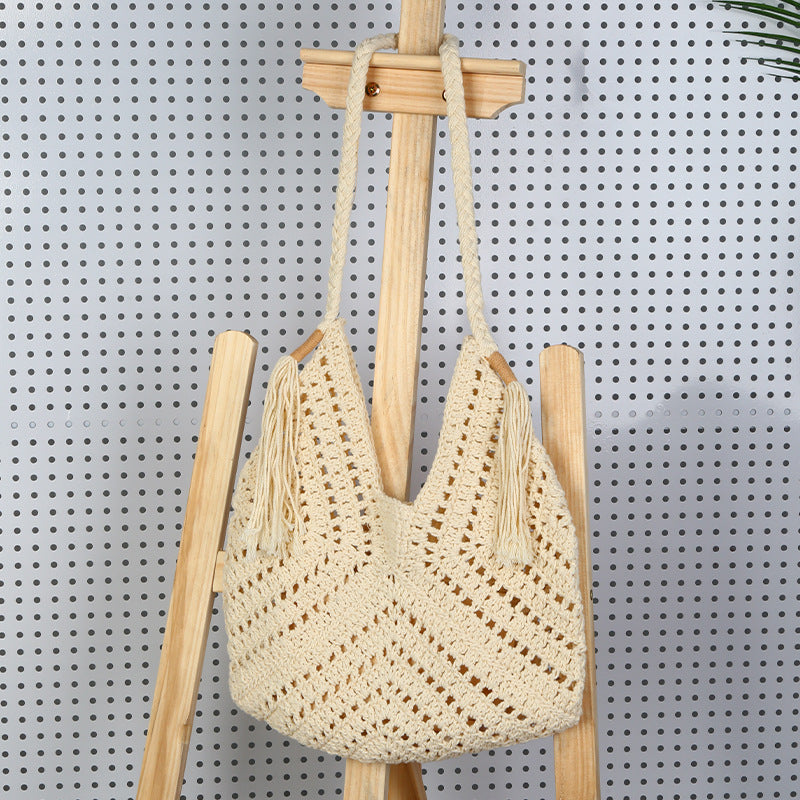 Heklet crossbody-veske Skanto