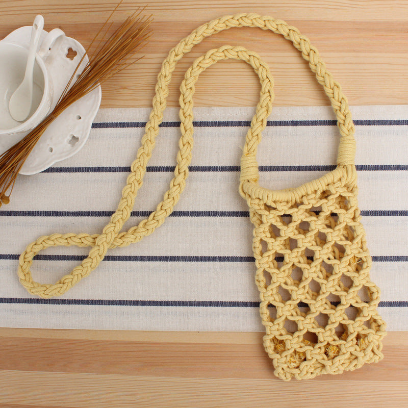 Makramee crossover bag i kreativt nettdesign Skanto