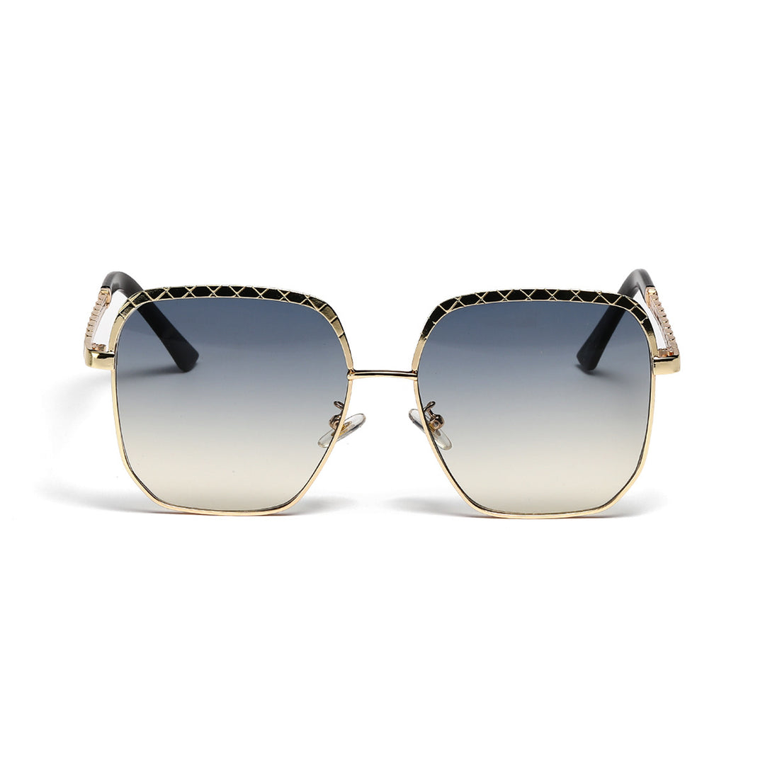 Dame moteriktig oversized solbrille i geometrisk design Skanto
