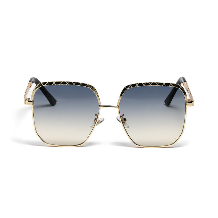 Dame moteriktig oversized solbrille i geometrisk design Skanto