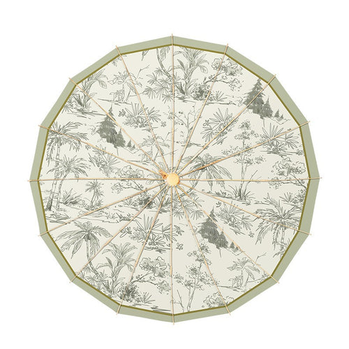 Damer elegant folder paraply med blomsterdesign Skanto