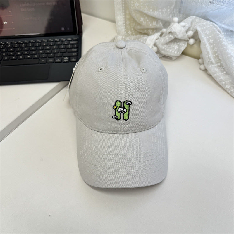 Kvinne Casual Brodert Baseball Caps Skanto