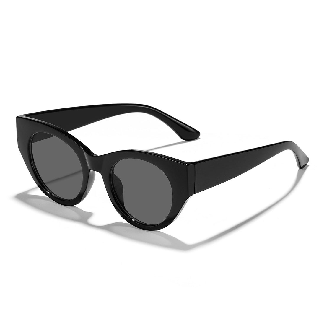 Dame moteriktig solbrille med unik leoprint Skanto