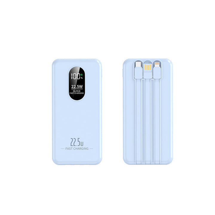 Bærbar Powerbank med intelligent hurtigladingsfunksjon og digital kapasitetsindikator Skanto