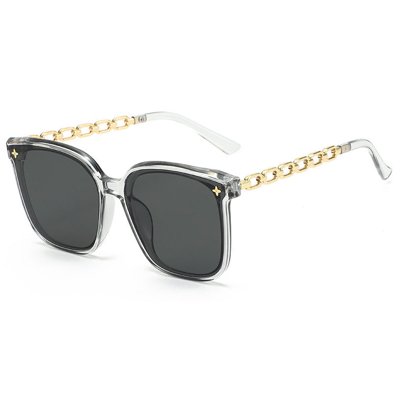 Dame Designer-solbrille med elegante lenker Skanto