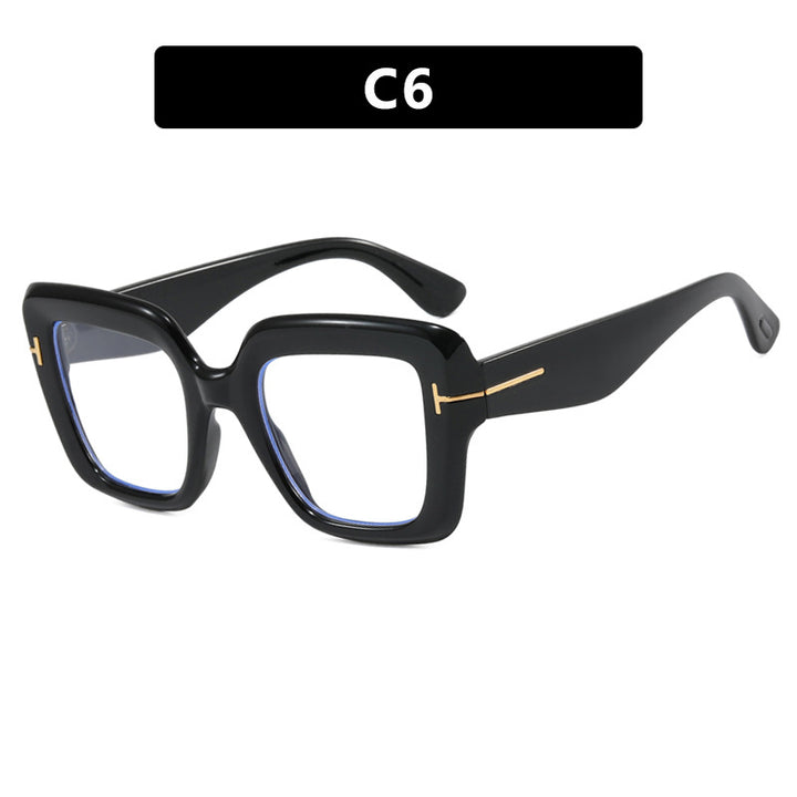 Dame firkantet solbrille med komfortabel plastramme og UV-beskyttelse Skanto