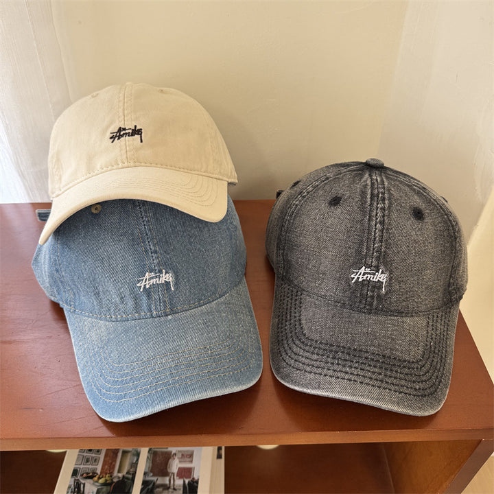 Herre Stilig Denim Baseball Caps Skanto