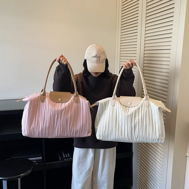 Dame Motek Reisekoffert med elegant Faltedesign Skanto