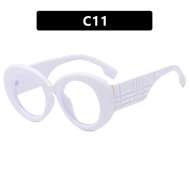 Dame ekstravagant solbrille med kreativ ramdesign og beskyttende UV-filter Skanto