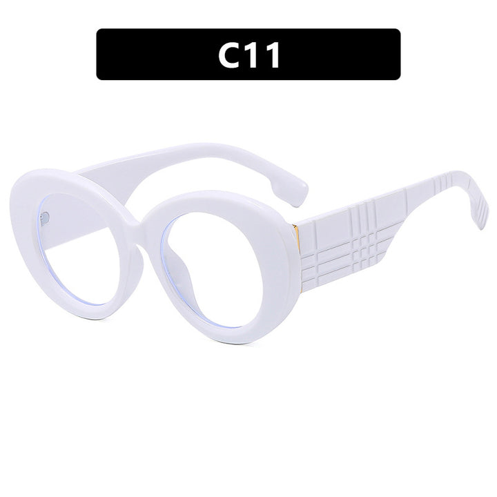 Dame ekstravagant solbrille med kreativ ramdesign og beskyttende UV-filter Skanto