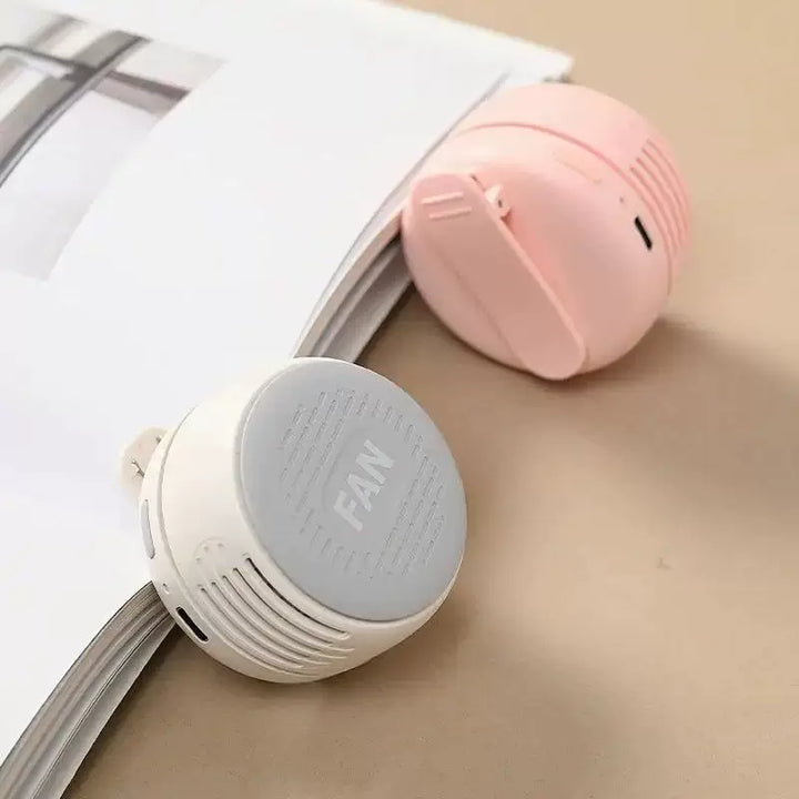 Unisex en størrelse kompakt bærbar personlig kjøleventilator med USB oppladbart batteri og justerbare lameller Skanto