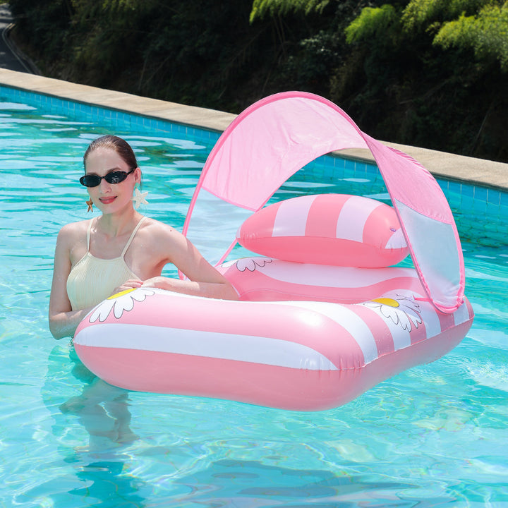 Kvinne Inflatable Lounge med Blomstermønster Skanto