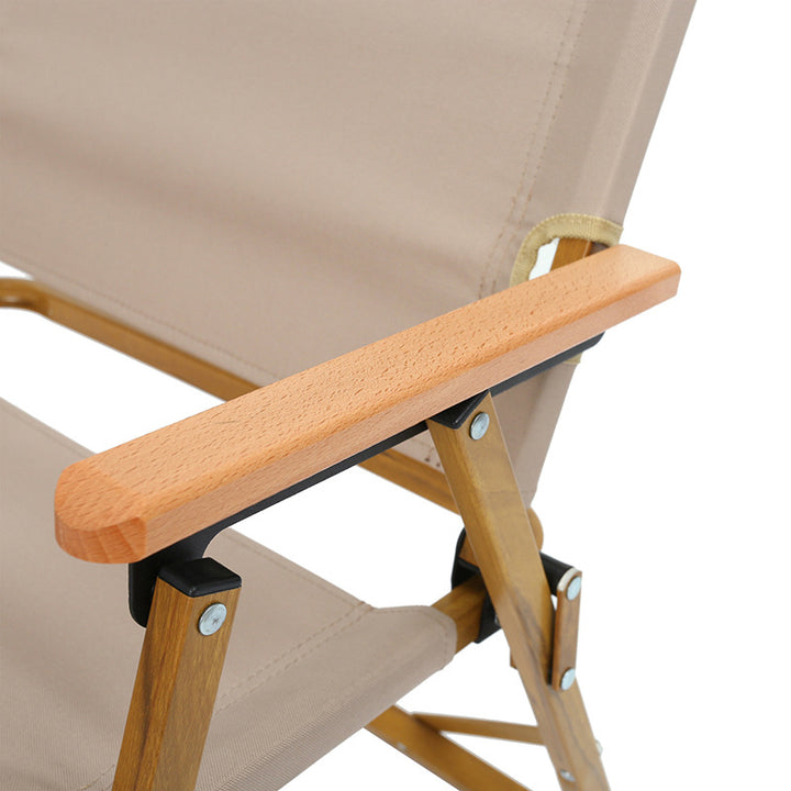 Faltstol med ergonomisk ryggstøtte og stabil ramme Skanto