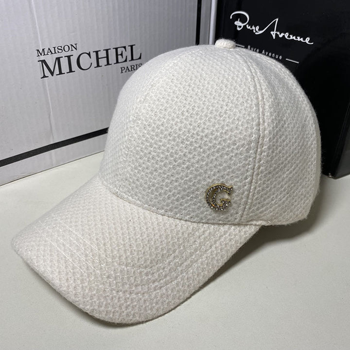 Kvinne Elegant Ullblandings Baseball Cap Skanto