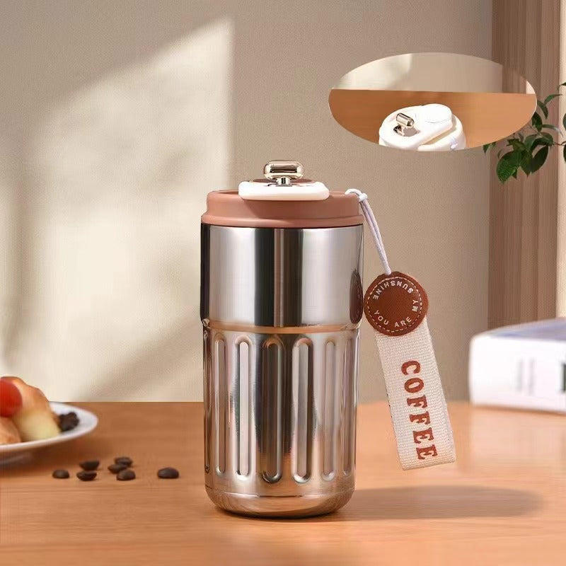 Unisex isolert kaffekopp med praktisk lokk Skanto