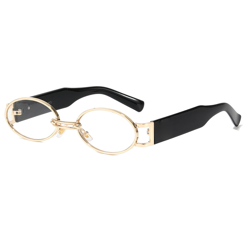 Dame moteriktig solbrille i oval design Skanto