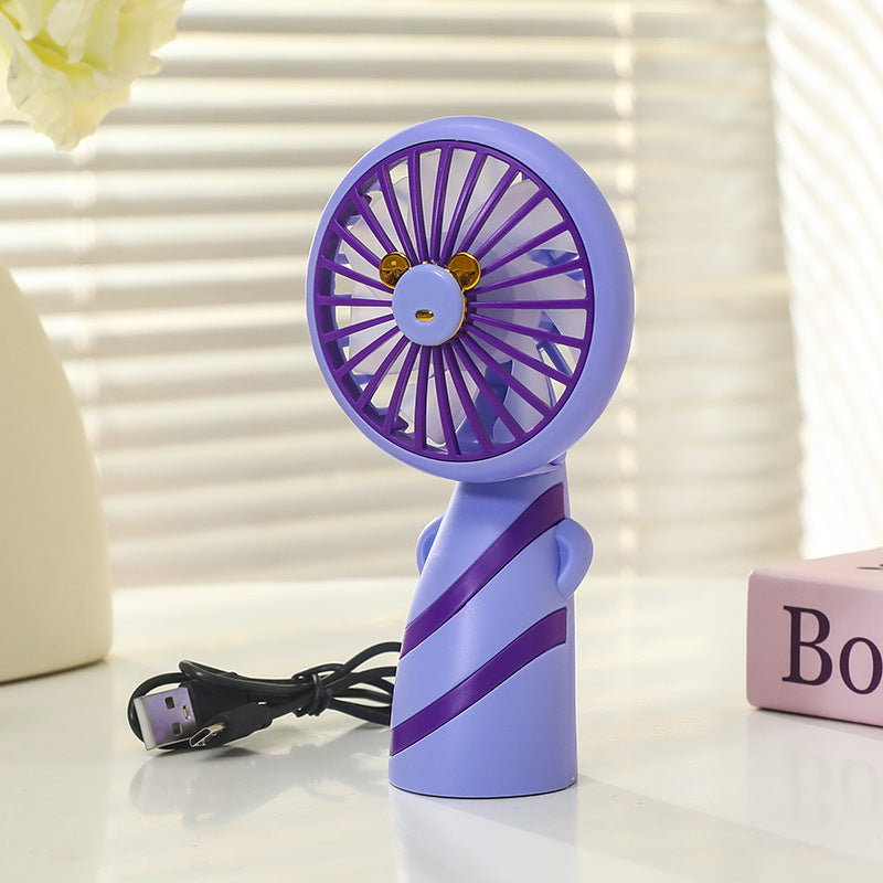 Dame Bærbar Mini-Vifte med ergonomisk design og USB-tilkobling Skanto