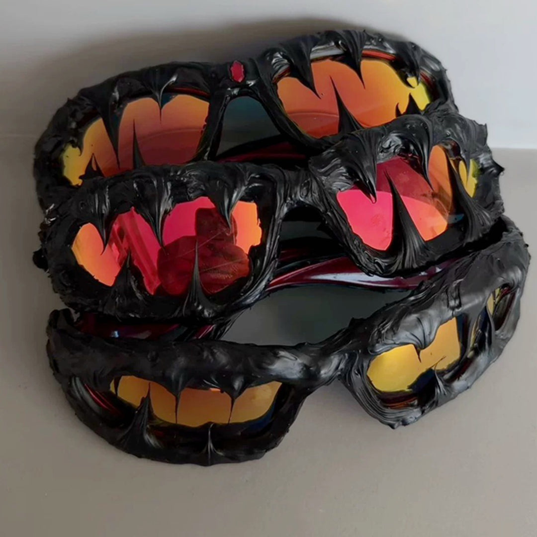 Dame Sport solbriller med kreativt monster-design Skanto