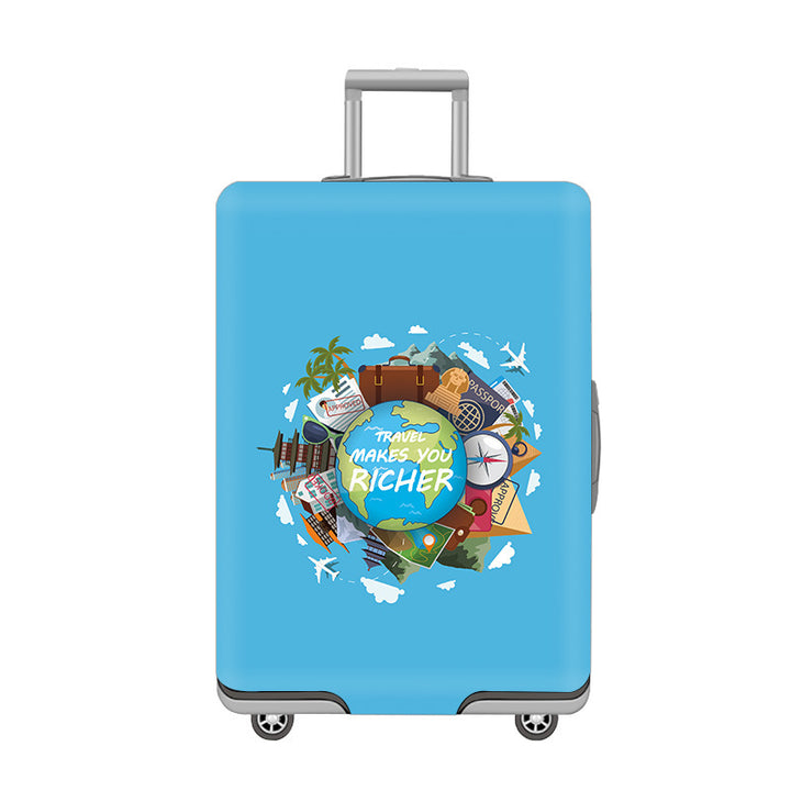 Cartoon Cat Design Hard Shell Luggage Skanto