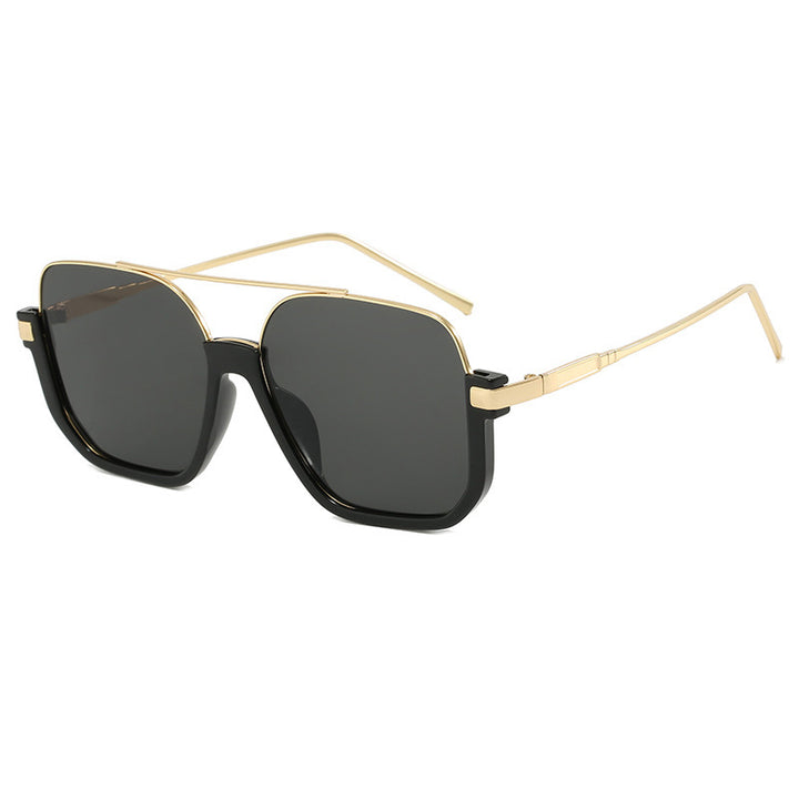 Dame Motek solbrille med buet metallramme og UV-beskyttelse Skanto