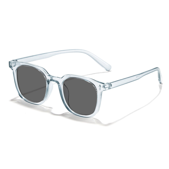 Damer fashionable solbriller med transparent ramme og UV-beskyttelse Skanto
