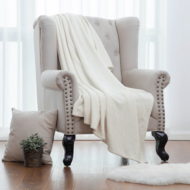 Dame luksuriøs og koselig mikrofiber-teppe Skanto