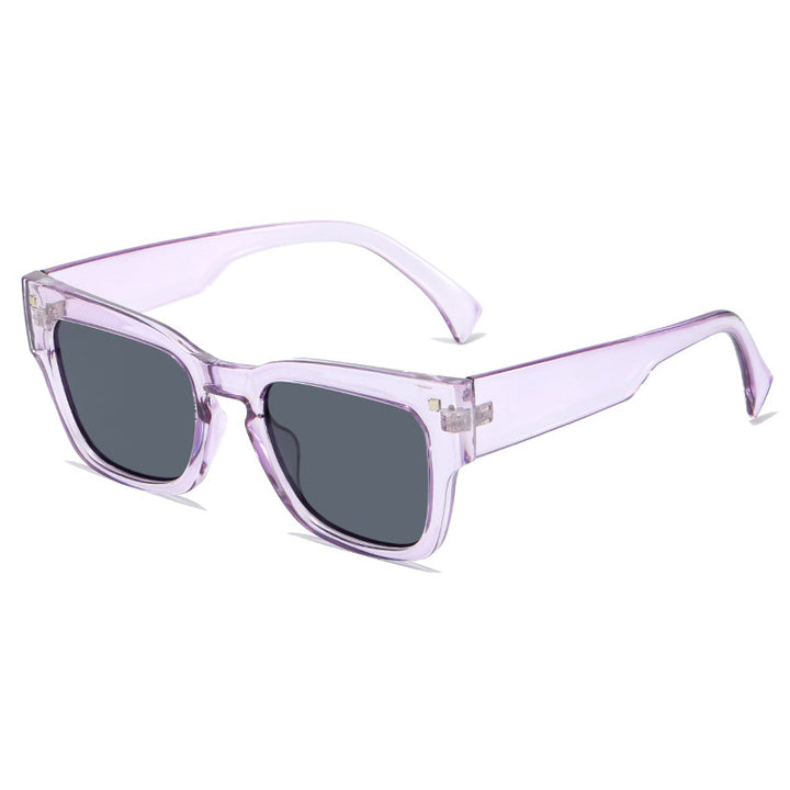 Dame moteriktig solbrille i trendy kvadratisk design Skanto