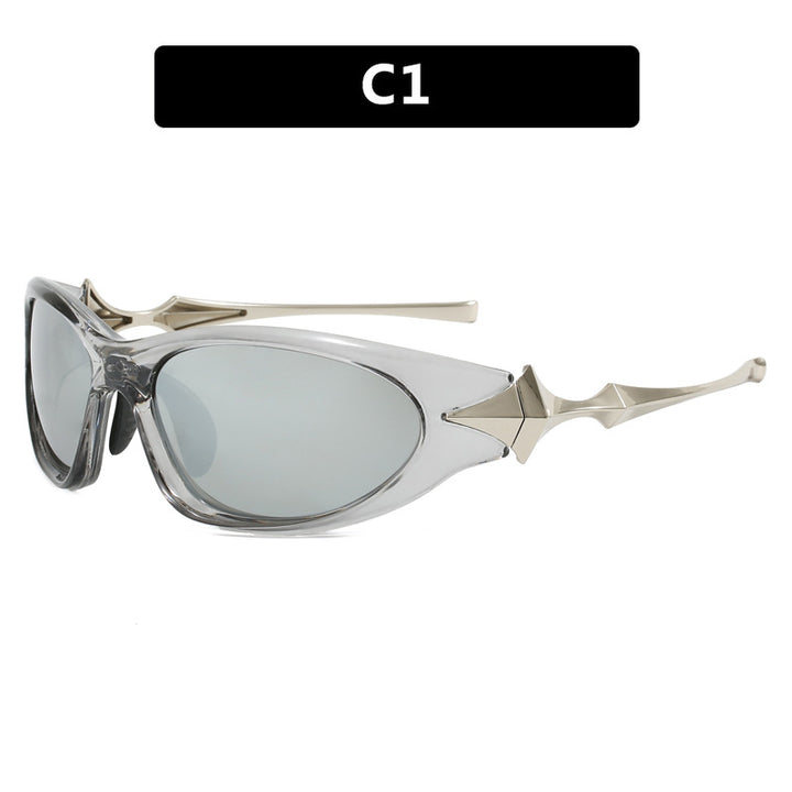 Dame futuristisk sports solbrille med ergonomisk design Skanto