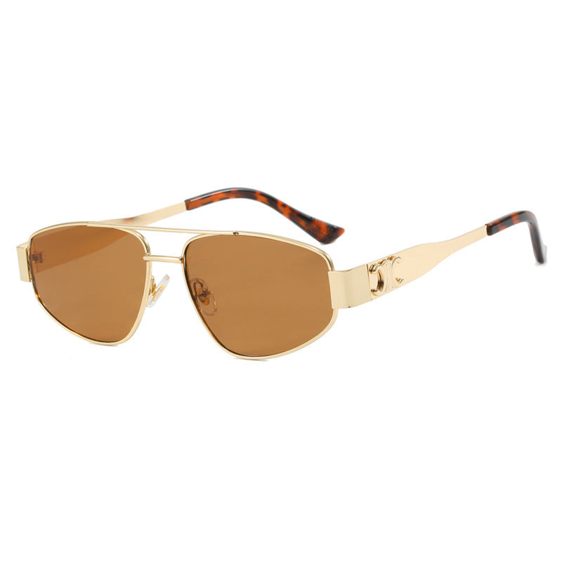 Dame Sporty Solbriller med polarisering linser og elegant metallramme Skanto