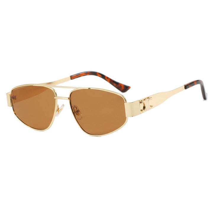 Dame Sporty Solbriller med polarisering linser og elegant metallramme Skanto