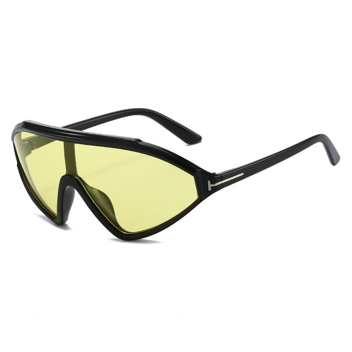 Dame sporty solbriller med ergonomisk full rammedesign Skanto