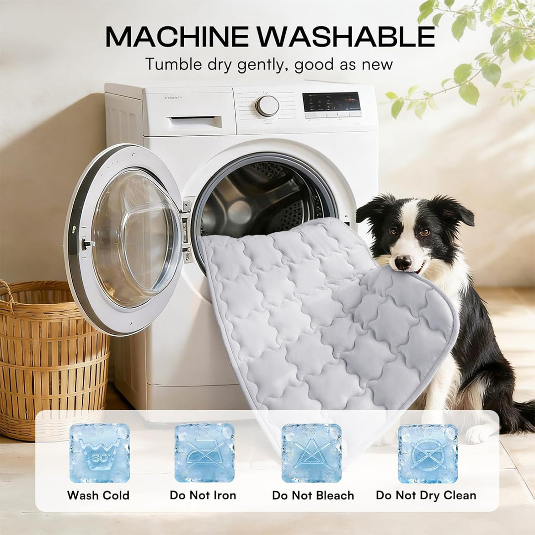 Unisex cooling quilted dog mat with non-slip underside Skanto