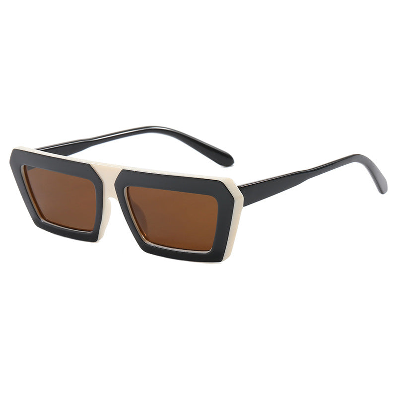 Dame geometrisk solbrille i trendy design Skanto
