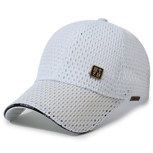Dame Pustende Sportcaps med Nettedesign Skanto
