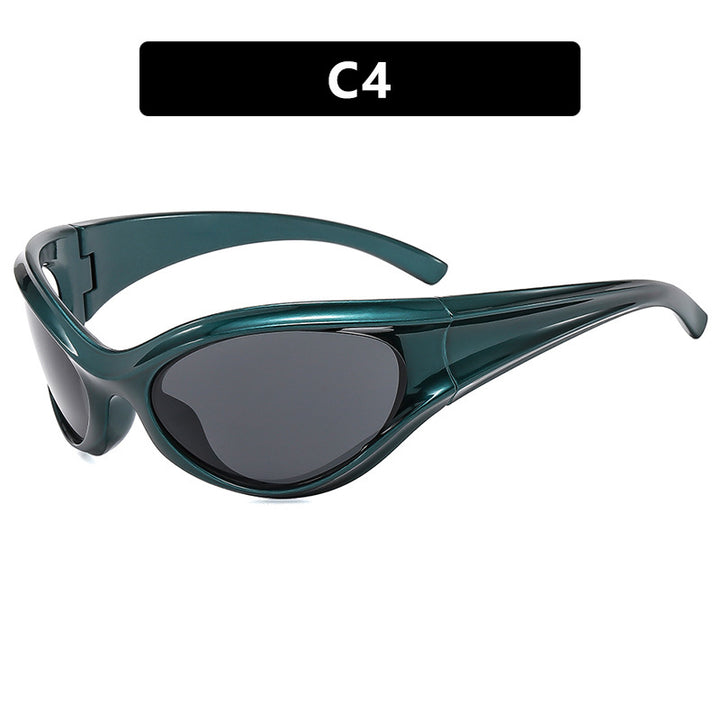 Dame sporty solbrille med aerodynamisk design Skanto