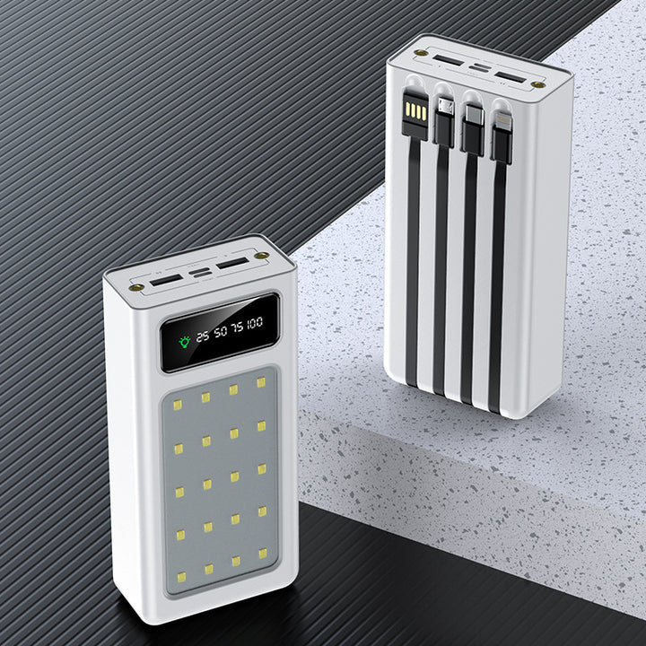 Multifunksjonell Powerbank med LED-skjerm Skanto