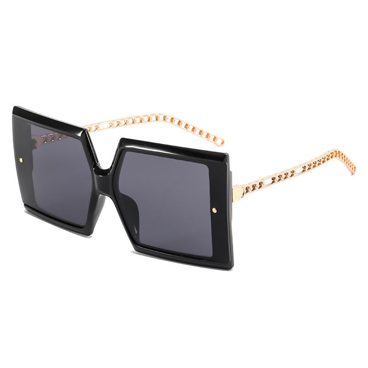 Damer elegante oversized solbriller med kvadratisk ramme Skanto