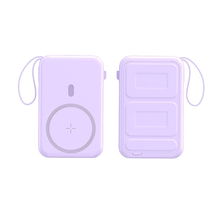 Bærbar trådløs powerbank med integrert ladepute Skanto