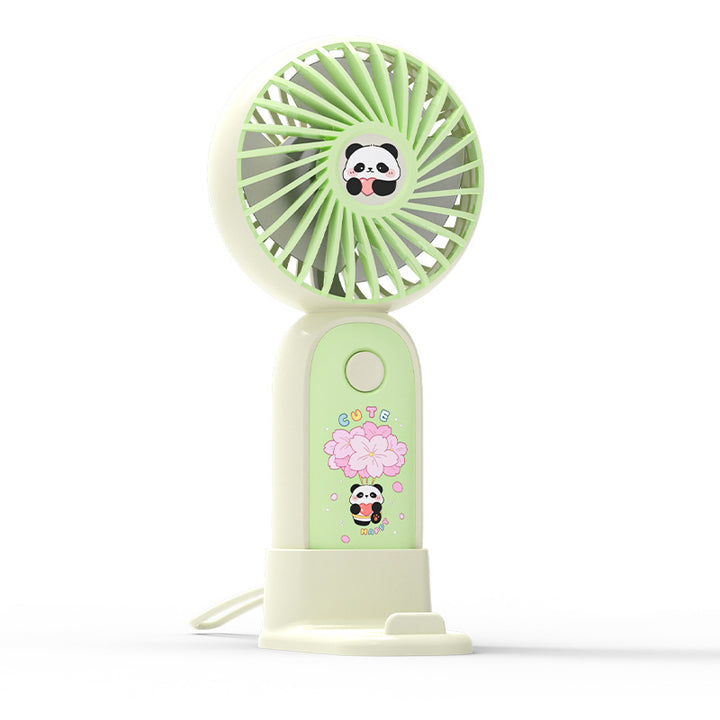 Dame Bærbar Håndvifte i søtt Panda-design Skanto