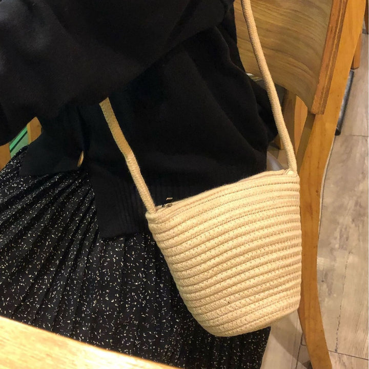 Praktisk makramee skulderveske Skanto