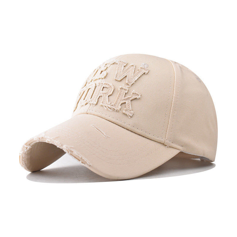 Kvinnenes Slitt Brodert Baseball Cap Skanto