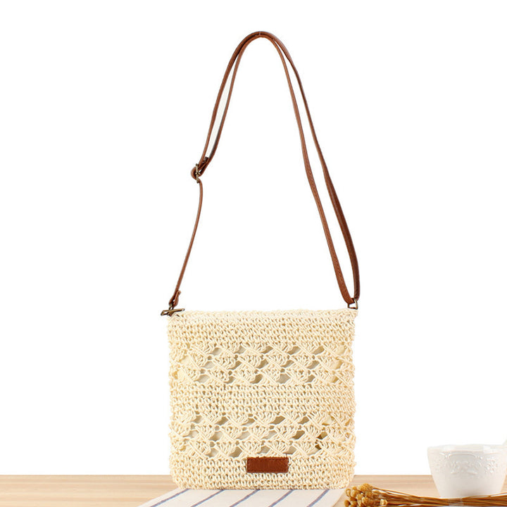 Handbag with modern braided pattern Skanto