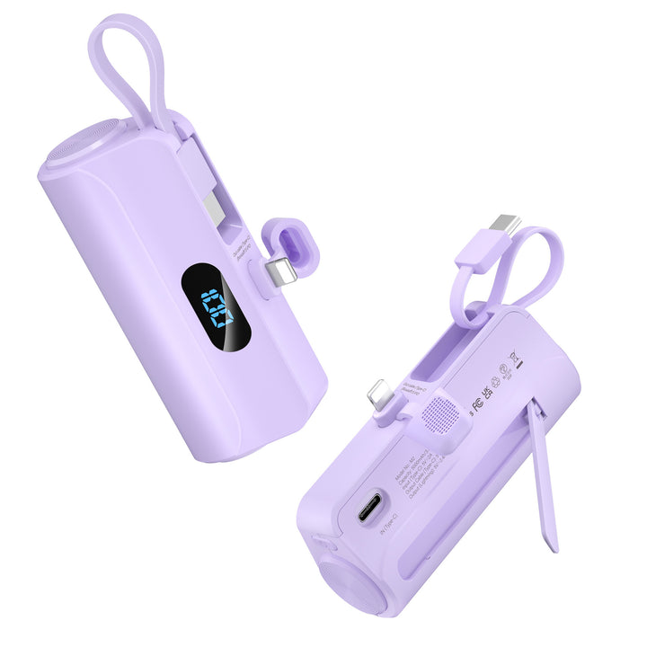 Kompakt Powerbank med Innebygd LED-lys Skanto