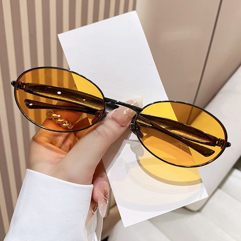 Dame moteriktig Oversized-solbrille med elegant design Skanto