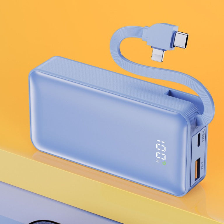 Høyytelses powerbank med digital energivisning og hurtigladingsfunksjon Skanto