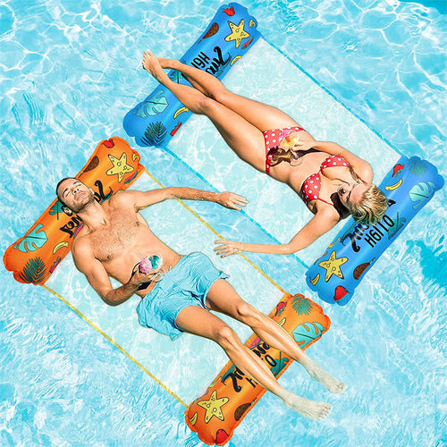 Dame inflatable lounger i aubergineform Skanto