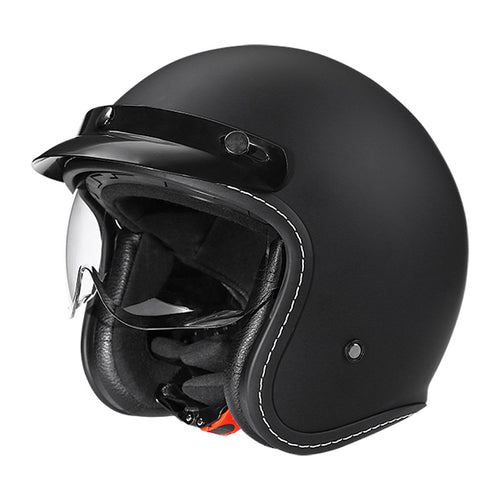 Retro Open-Face Motorsykkelhjelm Skanto